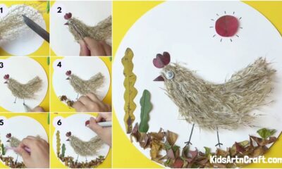 Easy Chicken Step-By-Step Craft Tutorial for Kids