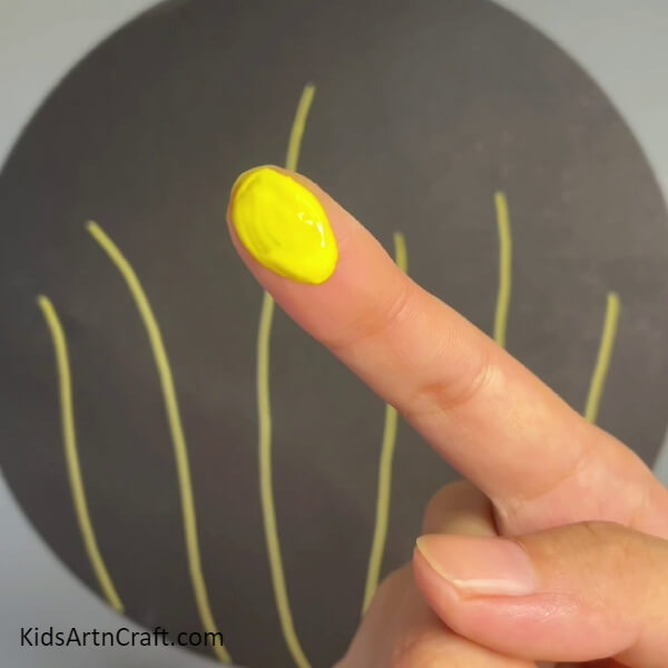 Take some yellow paint- Learn to Create Blossoms & Ladybugs With Step by Step Directions 