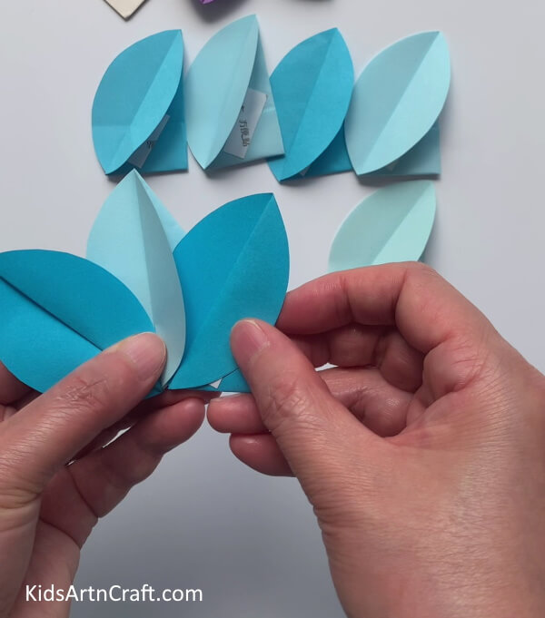 Attaching One More Petal- Simple paper crafting for youngsters to make flowers