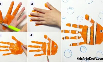 Easy Handprint Fish Step-by-Step Craft Tutorial For Beginners