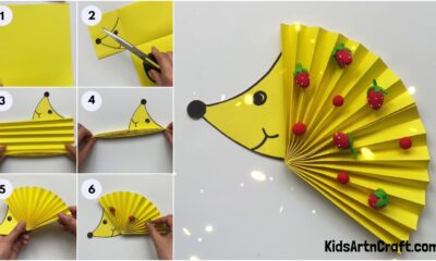 Easy Hedgehog Paper Craft For Kids