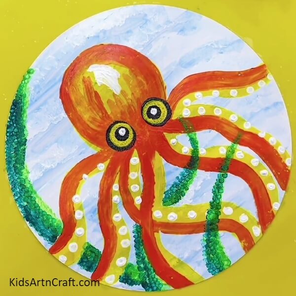 Finally, Our Octopus Painting Is Ready-