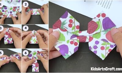 Easy Origami Bow Craft Tutorial For Kids