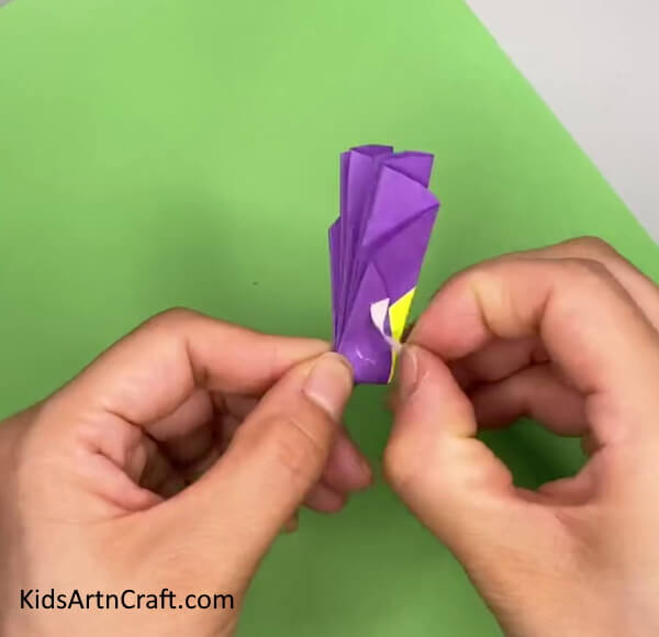 Folding The Compressed Sheet- Learn How to Create a Beautiful Butterfly with Paper - For Kids