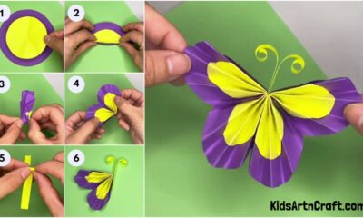 Easy Paper Butterfly Craft Tutorial For Kids