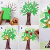 Easy Paper Craft Tree with bird nest for kids