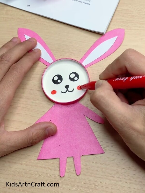 Drawing The Face- A Tutorial for Beginners to Make a Bunny Using a Paper Cup 