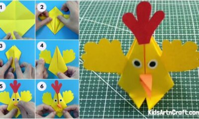 Easy Paper Hen Craft Tutorial For Beginners