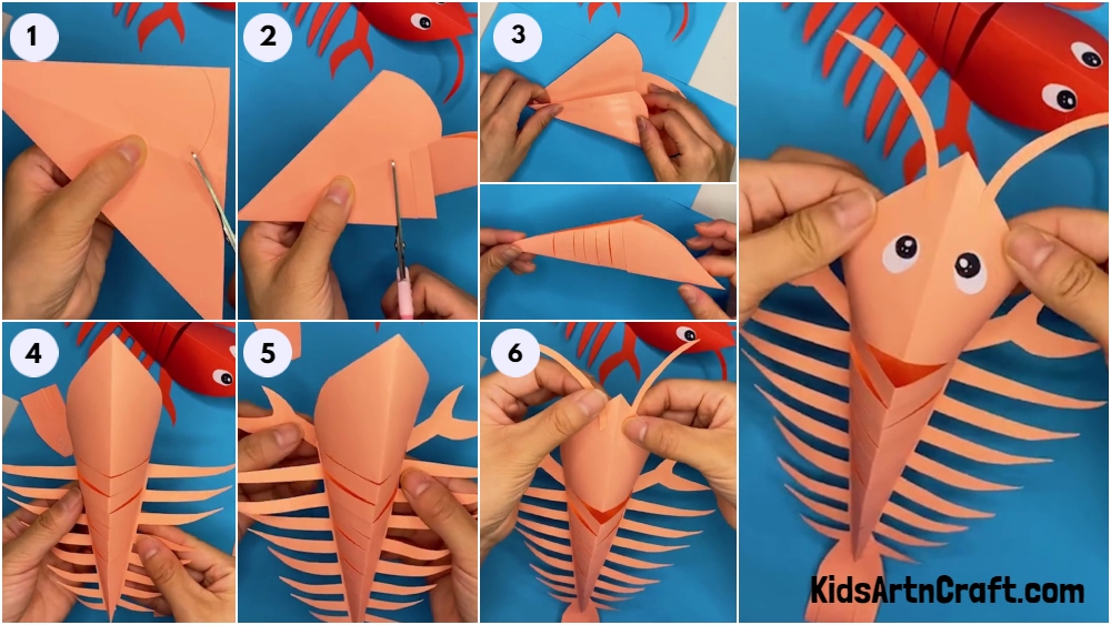 Easy Paper Lobster Craft Tutorial For Kids