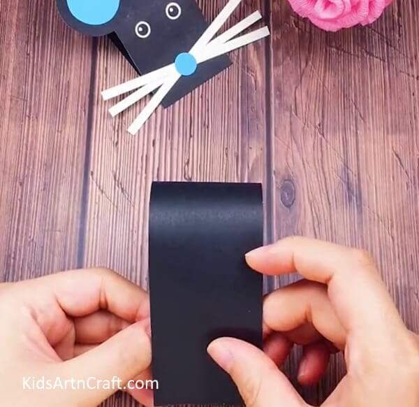 Making The Body Of The Mouse- Easy-to-follow tutorial on constructing a Paper Mouse craft for youngsters