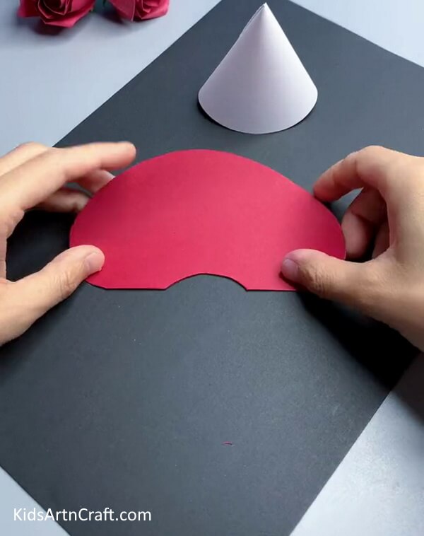 Cutting Out The Outline-A kid-friendly guide to constructing a paper mushroom craft
