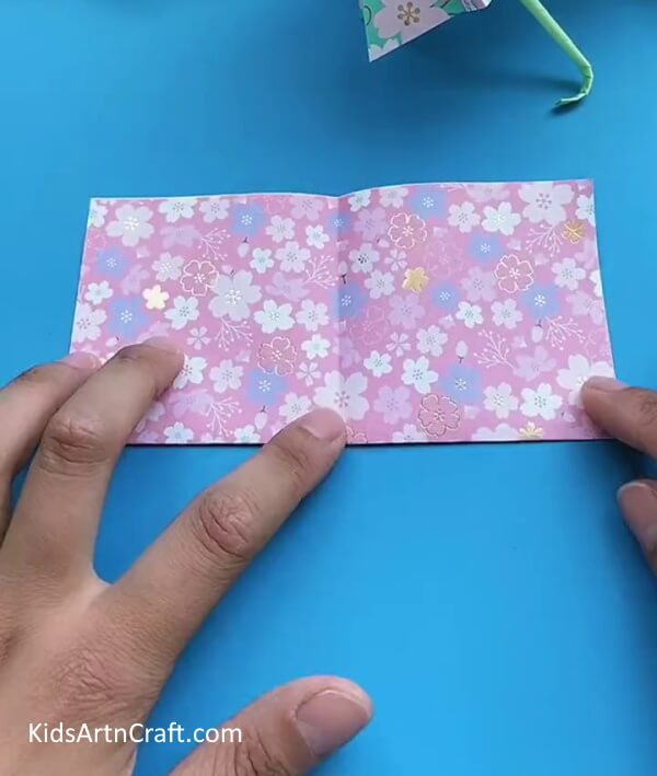 Folding The Rectangle-Making A Paper Umbrella - A Guide For Kids