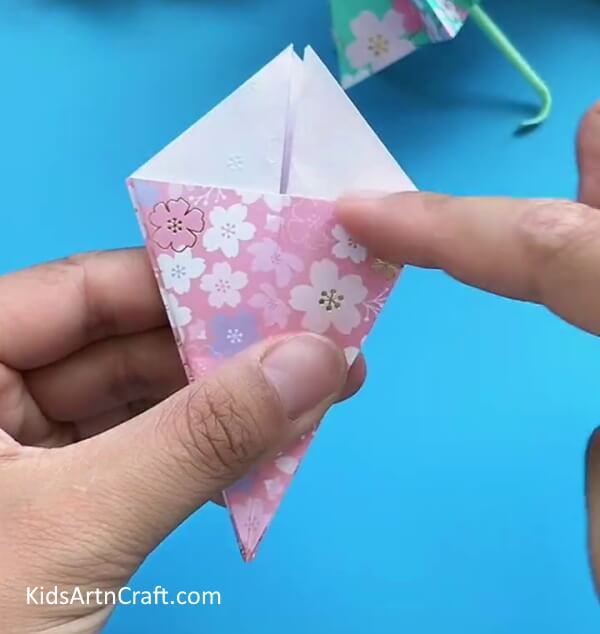 Repeat The Same Step As Above-Instructions For Crafting A Paper Umbrella With Kids