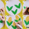 Easy To Make Corn Art With Finger Tutorial For Beginners
