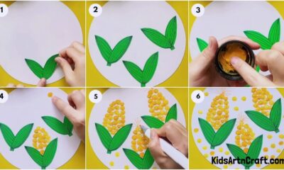 Easy To Make Corn Art With Finger Tutorial For Beginners