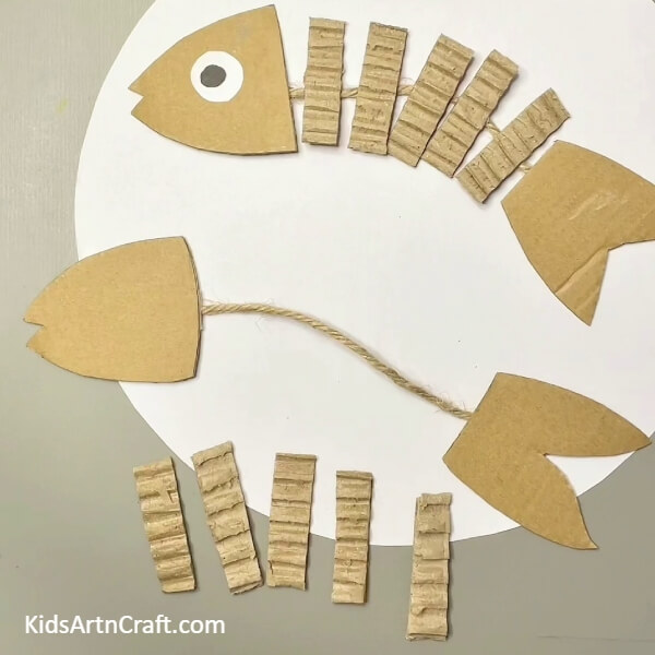 Cutting Out All The Gills - Constructing a Fish Craft with Cardboard, Not Complicated 