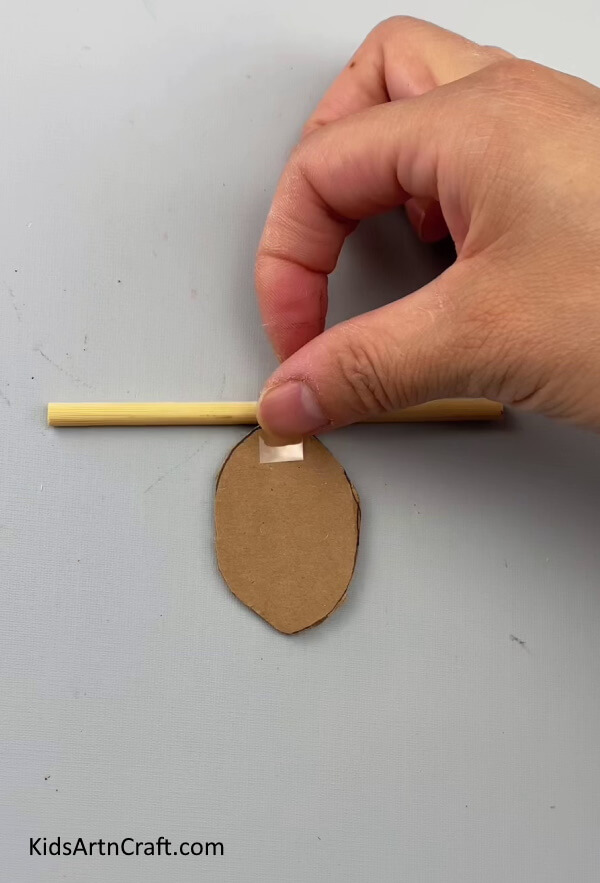 Pasting The Oval To The Stick - Quick & Easy Football Symbol Tutorial