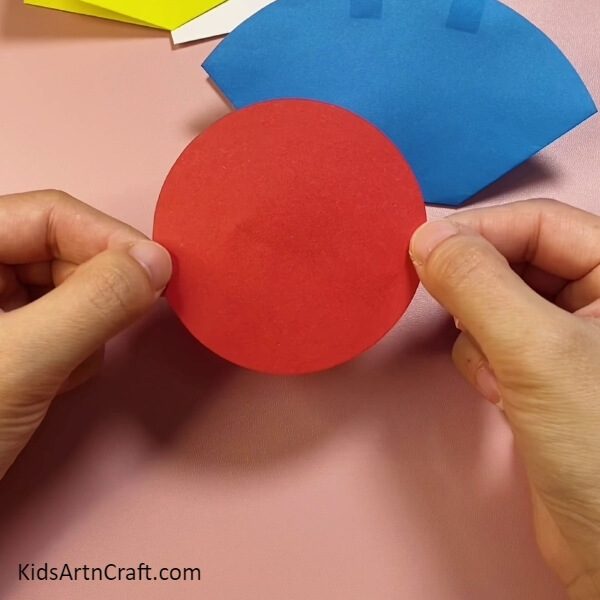 Take Red Craft Paper-Paper Bag Craft Tutorial For Kids