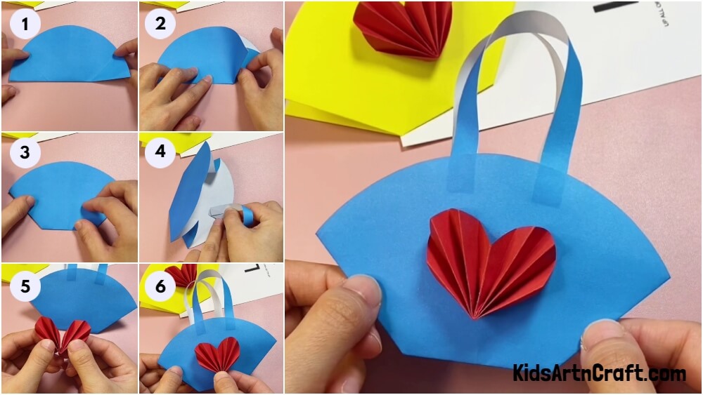 Easy-to-make Paper Bag With Heart Craft Tutorial For Kids