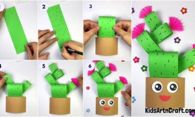 Easy To make Paper Cactus Craft Idea For Beginners