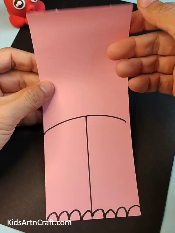 Folding pink paper- Creating Elephant Projects Out Of Paper Easily For Kids 