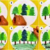 Easy To Make Tree Scenery Using Oil Pastels Tutorial For Kids