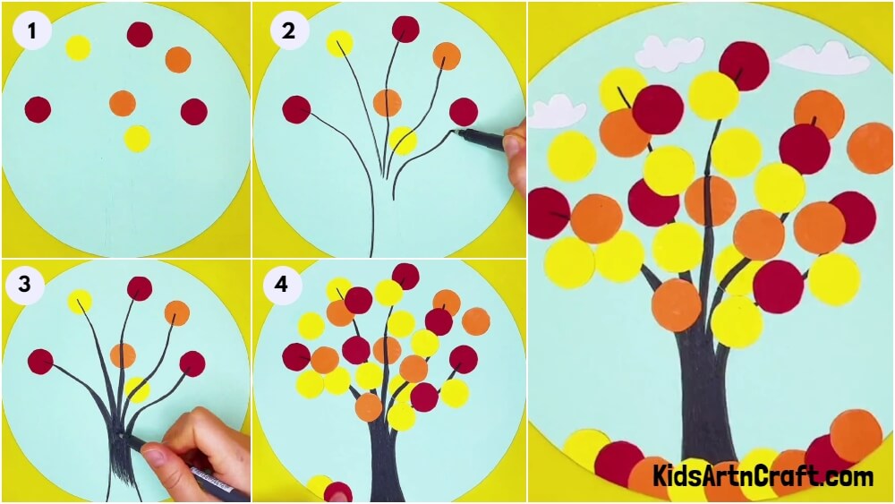 Easy Tree Craft Step-by-step Tutorial For Beginners