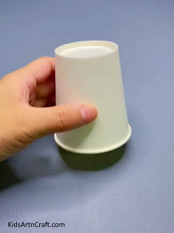 Take a White Recycled Paper Cup-Create a Windmill Fan Toy For Children Utilizing a Paper Cup