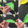Folded Paper Leaf step by step Tutorial For Kids