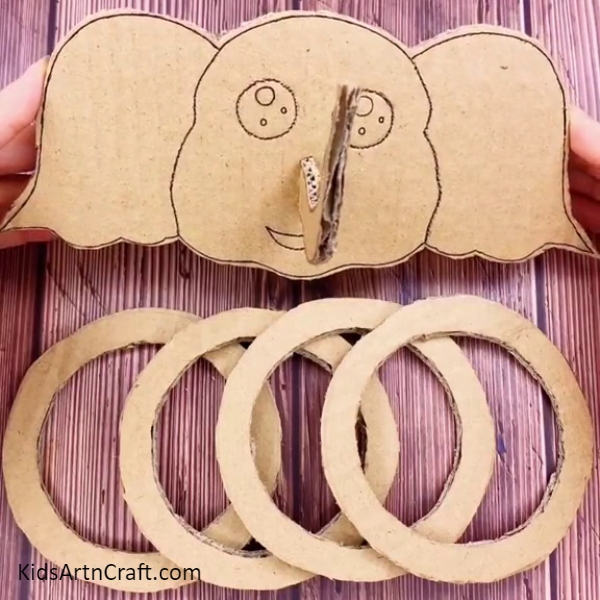 Completing It By Cutting Rings-Guide to Making an Enjoyable Elephant Ring Toss Game for Kids