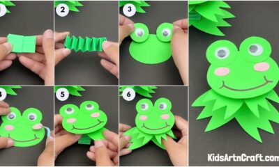 Fun Jumping Frog Paper Craft For Kids