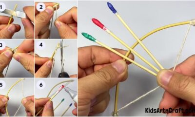 Fun To Make Arrow-Bow Craft Step-by-step Tutorial For Kids
