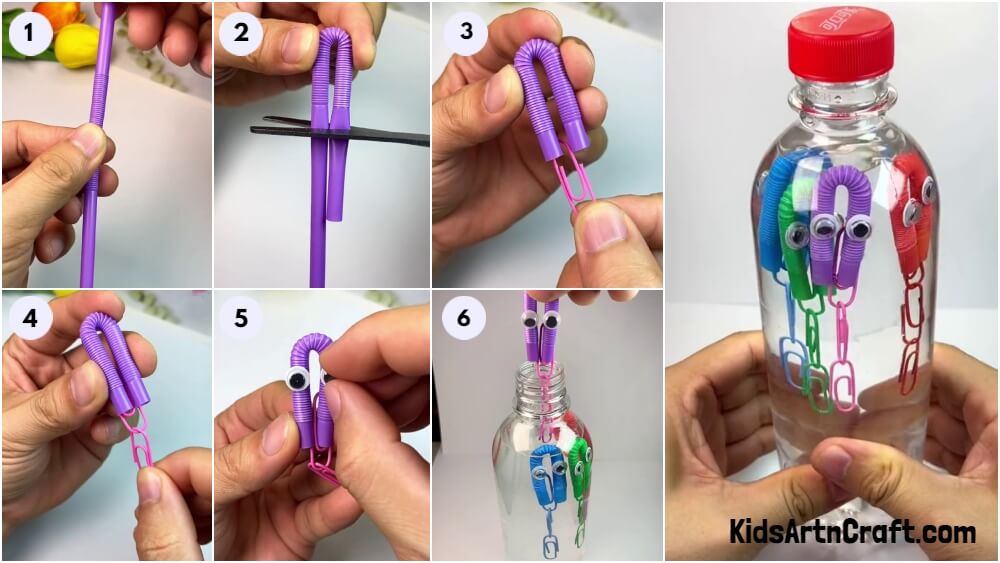 Fun To Make Octopus Water Bottle Craft Step-by-step Tutorial For Kids