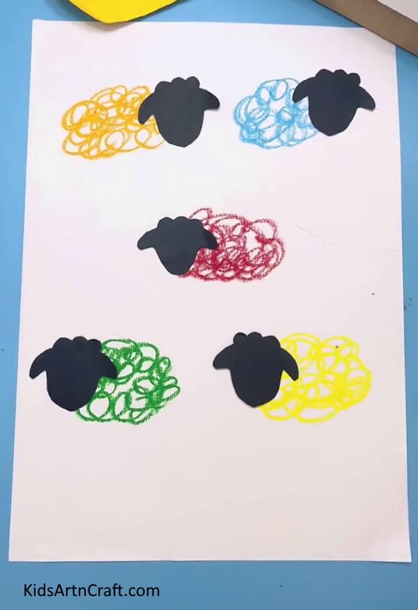 Pasting The Heads On The Bodies-A Simple Approach to Drawing a Herd of Sheep for Little Ones