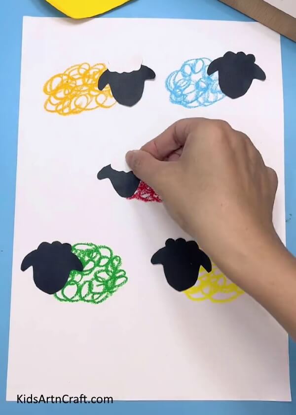 Making Cloud Cutouts-Step-by-Step Instructions for Kids to Draw a Gathering of Sheep