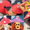 How To Make 3D Mushroom Using Paper and plastic bottle