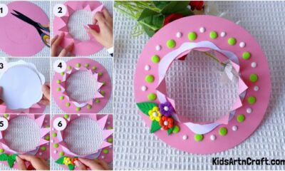 How to make a summer hat Using Paper And Clay For Kids