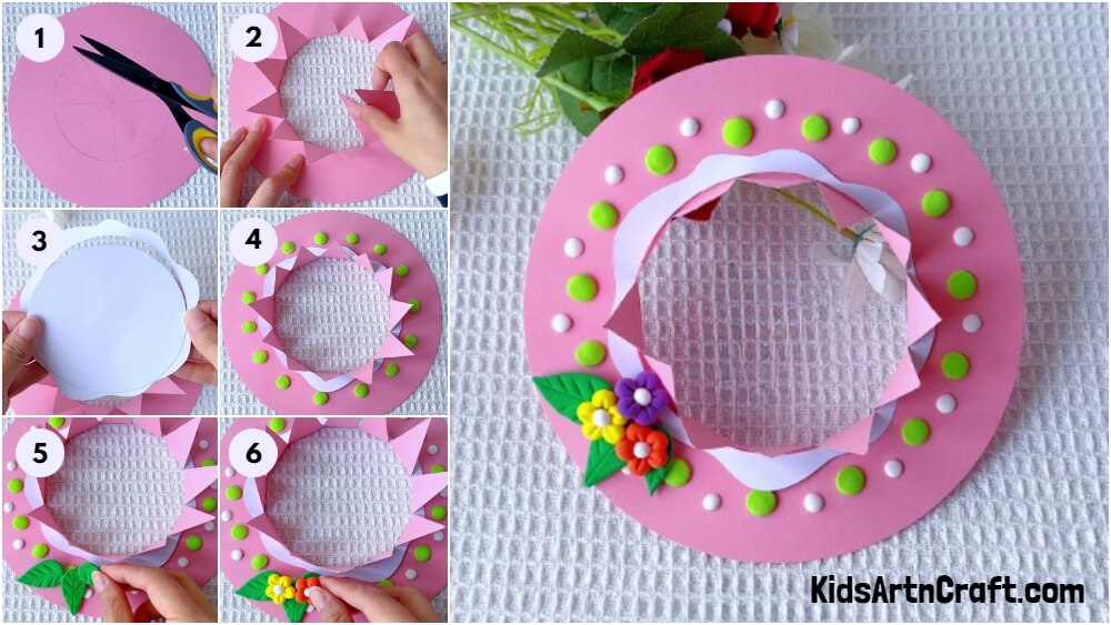 How to make a summer hat Using Paper And Clay For Kids