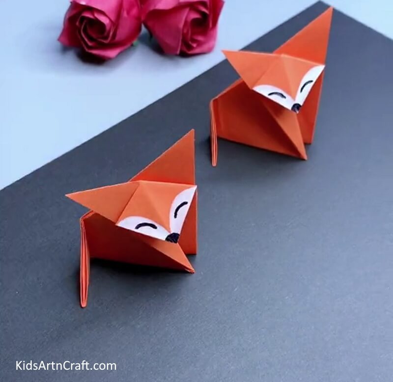 How to Make an Origami Papercraft Fox for kids