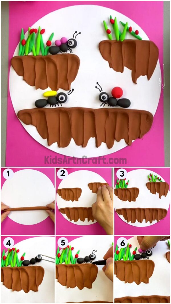  How to make Ant Clay Craft easy Tutorial for kids