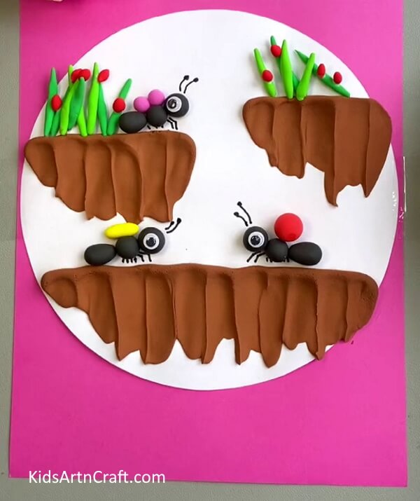 Making Ant Clay Craft  for Children