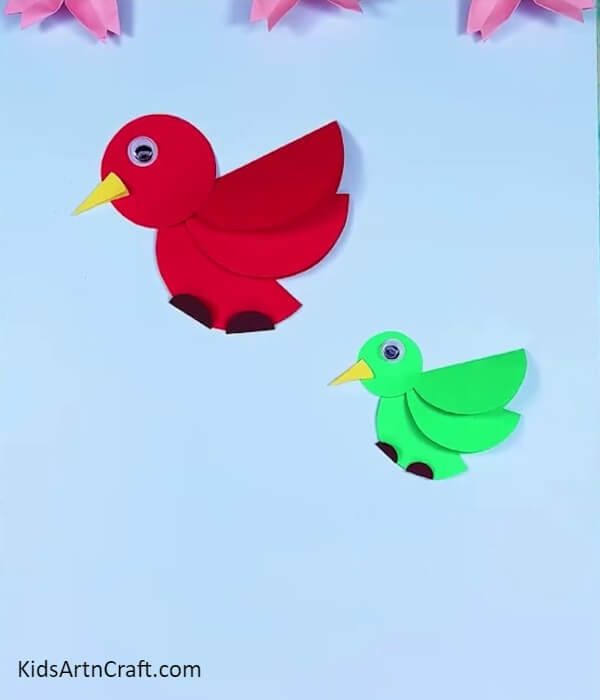Add more and more birds using the similar steps- Crafting a bird that will soar the sky