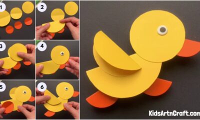How To Make Circle Paper Duck Craft