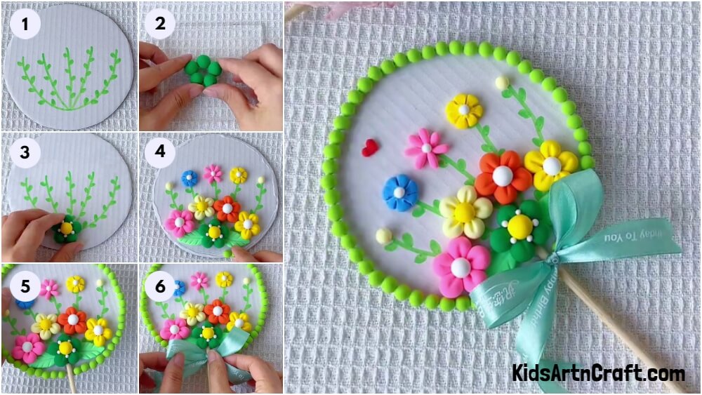 How to make Clay Flowers Artwork for Beginners