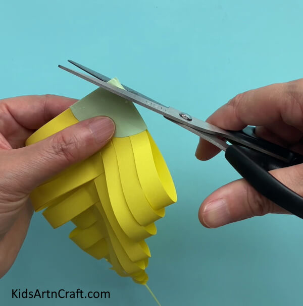 Cutting Top Of the Face - Creating an Easy Paper Fish Craft for Children 