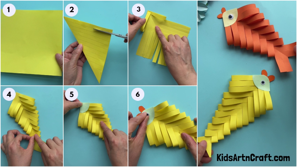 How to Make Easy Paper Fish Craft For Kids
