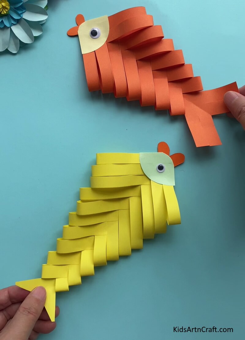 Unique Paper Fish Craft Is Ready! - Constructing a Fish Craft with Paper That's a Breeze for Children 
