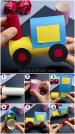 How to Make Handmade Paper Toy Train for Kids - Kids Art & Craft