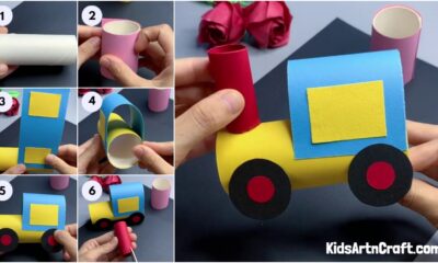 How to Make Handmade Paper Toy Train for Kids