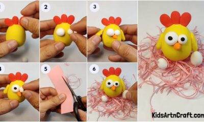 How To make Hen And eggs Using Clay For Kids